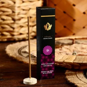Благовония с подставкой Chakra "Роза и герань", 40 палочек