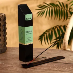 Благовония с подставкой Tulasi "Citronella, цитронелла", 40 палочек