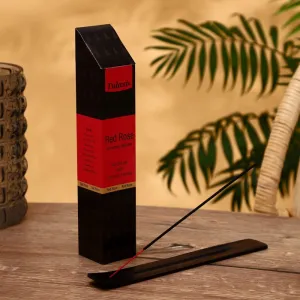 Благовония с подставкой Tulasi "Red rose, красная роза", 40 палочек