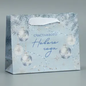 Пакет подарочный "Новогодняя нежность", 15×12×5.5