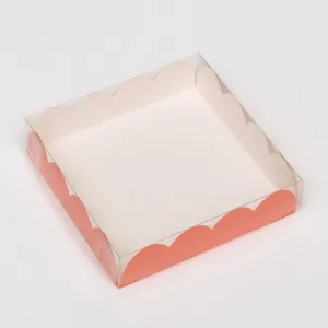 Коробка подарочная розовая, 12×12×3