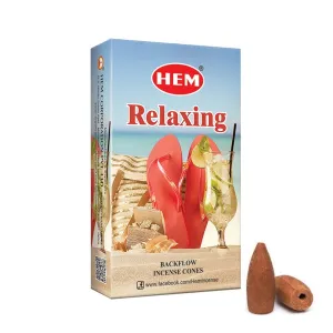 Благовония стелющийся дым HEM "Relaxing, расслабление", 10 конусов