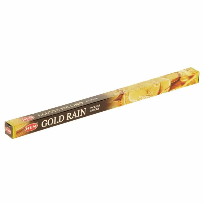 Благовония HEM "Gold rain, золотой дождь", 8 палочек