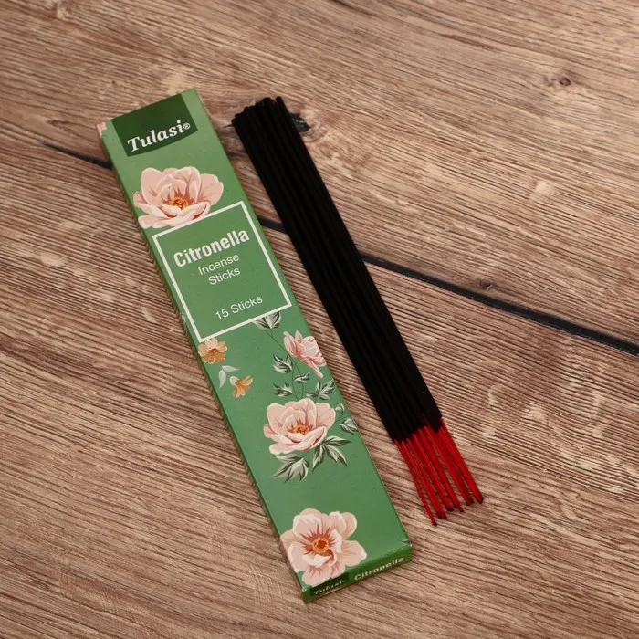 Благовония Tulasi "Citronella, цитронелла", 15 палочек