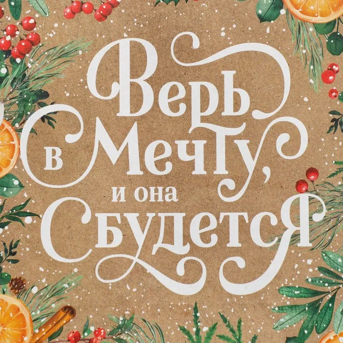 Пакет подарочный "Поверь в мечту", 23×18×10, фото 4