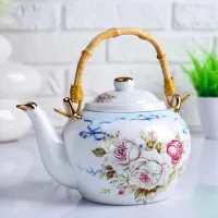 Чайник заварочный «Цветы», 1 л, керамика