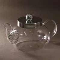 Чайник стеклянный "Вишня", 600 мл.