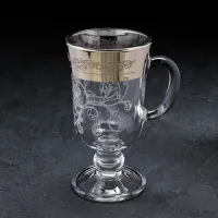 Бокал с ручкой "Флора", 200 мл.