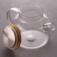 Чайник из жаропрочного стекла "Бочонок", 900 мл.
