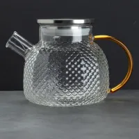 Чайник из жаропрочного стекла "Бочонок", 900 мл.