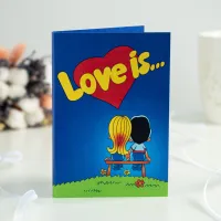 Открытка 4 шоколадки "Love is"