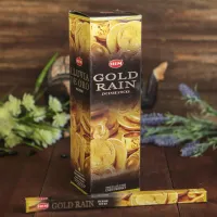 Благовония HEM "Gold rain, золотой дождь", 8 палочек