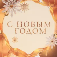Пакет подарочный "Золотое настроение", 27×23×11.5