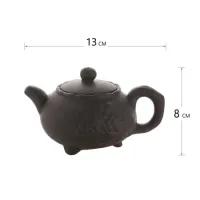 Чайник глиняный "Хризантема", 170 мл.