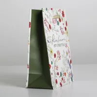 Пакет подарочный "Расцветай от счастья", 12×15×5.5