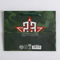 Пакет подарочный "С праздником!", 15×12×5.5