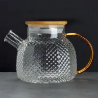 Чайник из жаропрочного стекла "Бочонок", 900 мл.