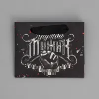 Пакет подарочный ламинированный "Крутому мужику", 15×12×5.5