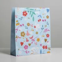 Пакет подарочный ламинированный "Present for you", 25×21×8