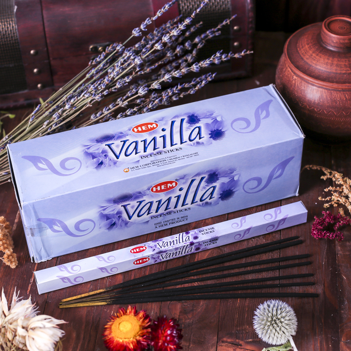 Благовония HEM "Vanilla, ваниль", 8 палочек