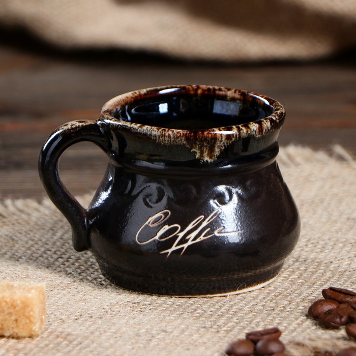 Чашка кофейная из керамики "Лотос", 100 мл.