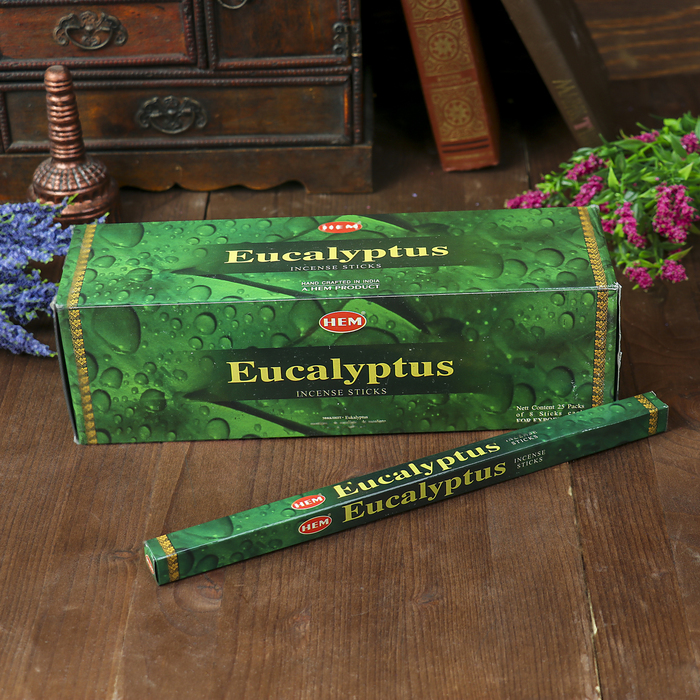 Благовония HEM "Eucalyptus, эвкалипт", 8 палочек