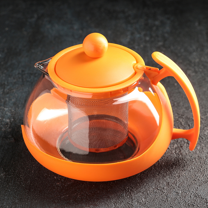 Чайник заварочный с ситом "Фантазия", 750 мл., цвет МИКС