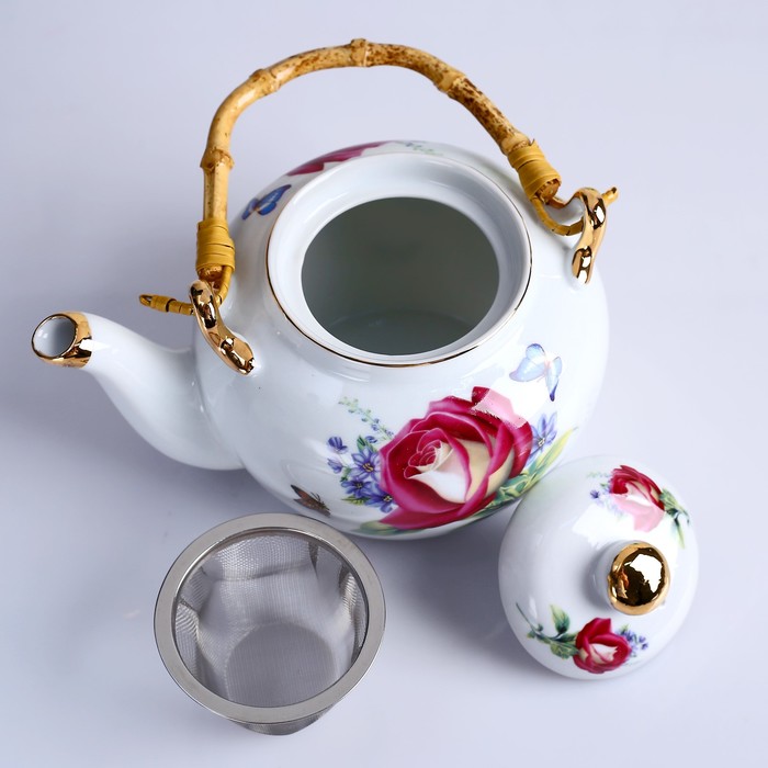 Чайник заварочный «Роза», 1 л, керамика
