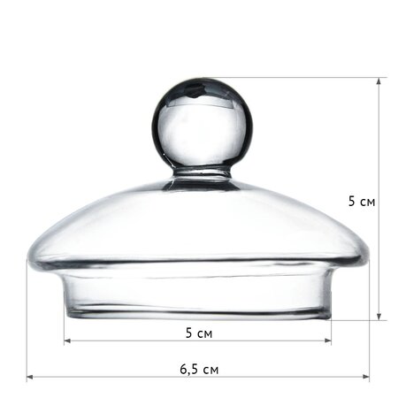 Крышка для чайника стеклянная, 5 см.