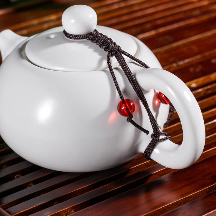 Набор для чайной церемонии "Небо", 5 предметов: чайник 200 мл, 4 чашки, 50 мл, цвет белый