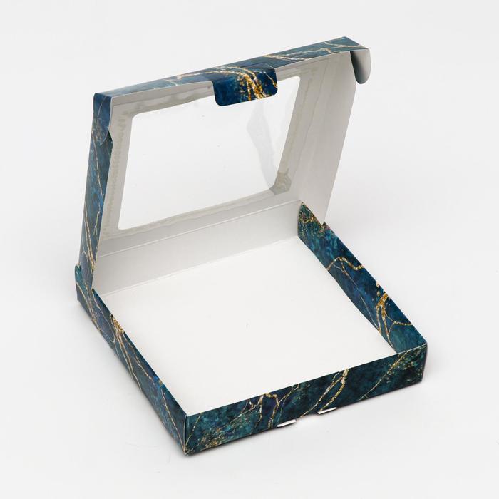 Коробка подарочная "Лазурит", 16х16х3 см.