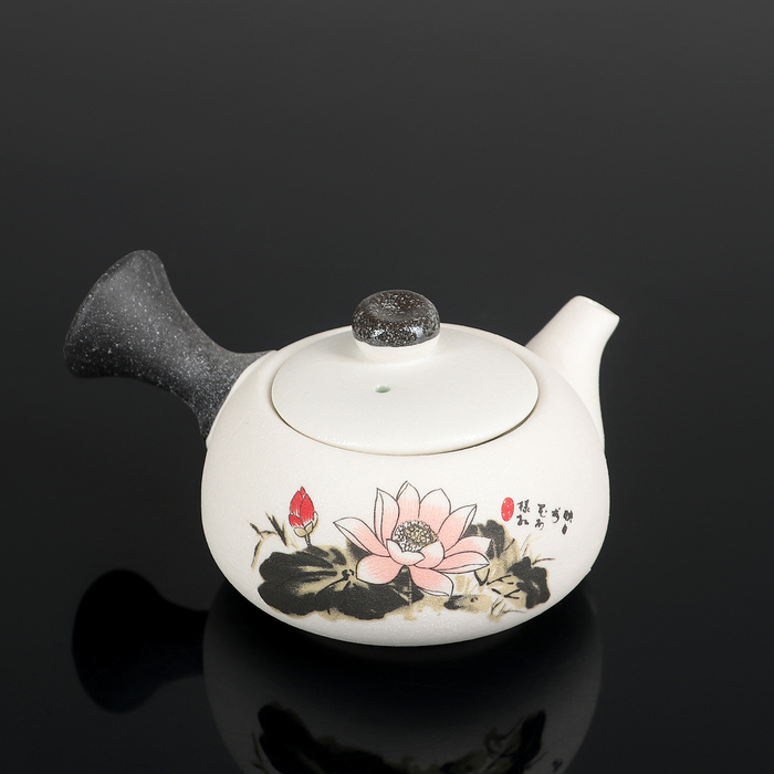 Набор для чайной церемонии "Нежный цветок", 7 предметов: чайник 180 мл, 6 чашек 70 мл