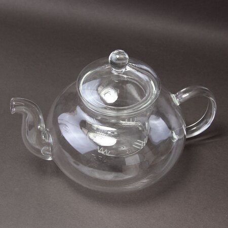 Чайник из жаропрочного стекла с заварочной колбой "Смородина", 750 мл.
