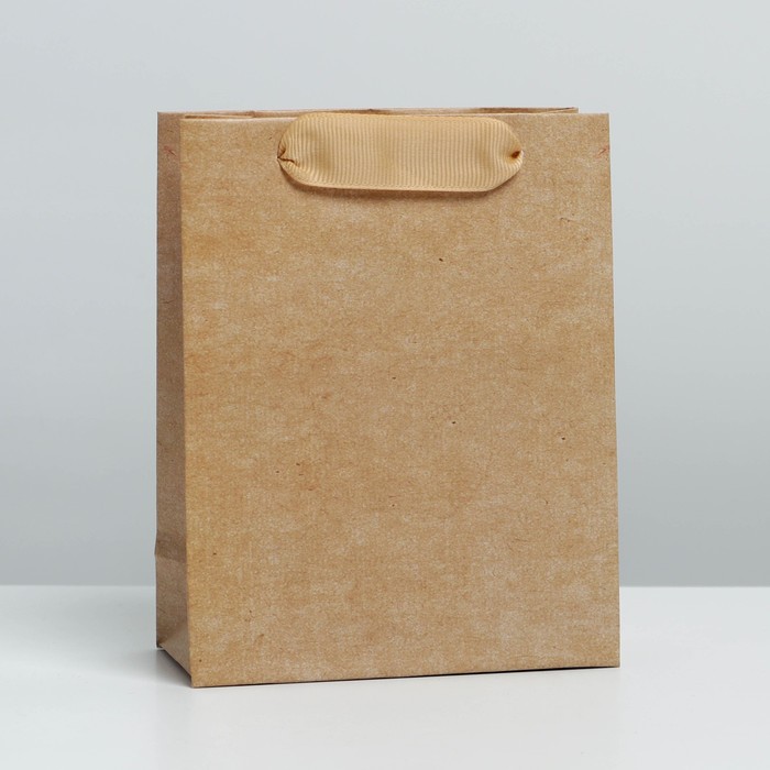 Пакет подарочный "Крафтовый", 12×15×5.5