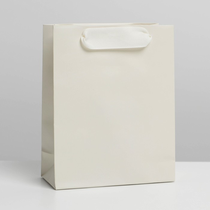 Пакет подарочный "Молочный", 12×15×5.5