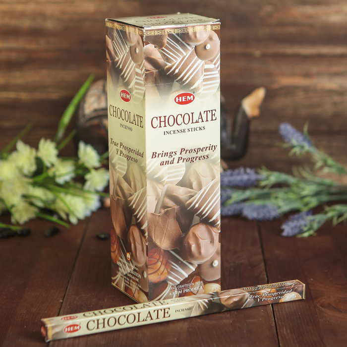 Благовония HEM "Chocolate, шоколад", 8 палочек