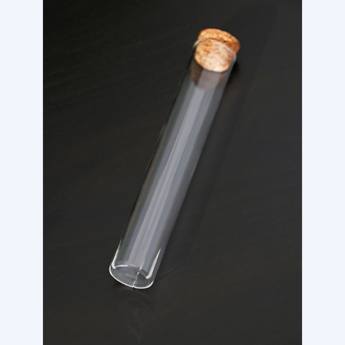 Колба стеклянная для заваривания с пробкой из бамбука BellaTenero «Алхимия», 2×12 см