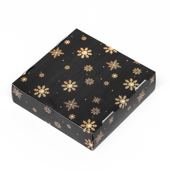 Коробка подарочная "Снегопад", 11.5×11.5×3