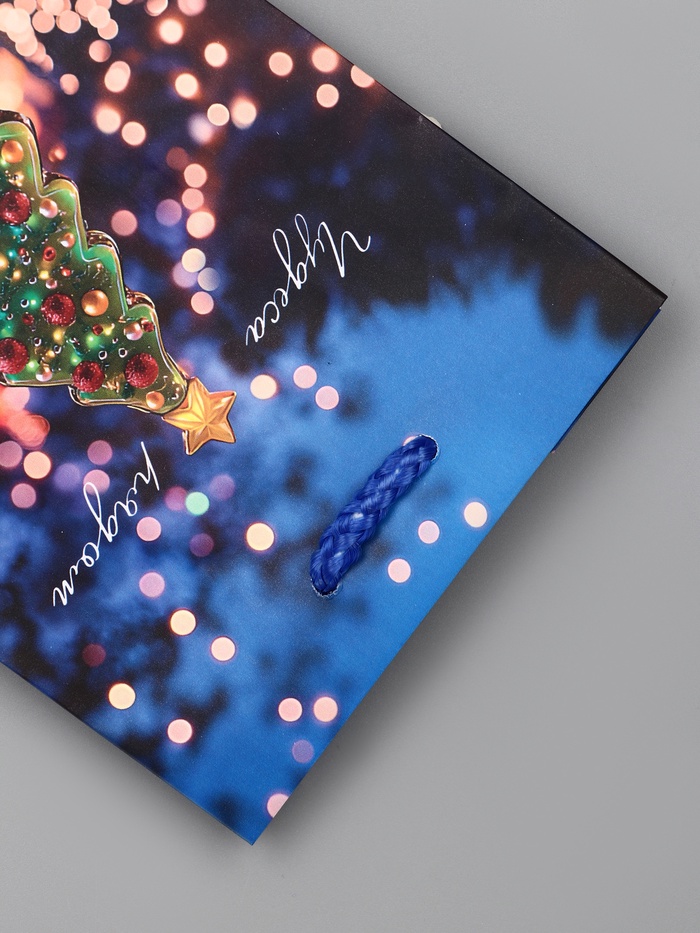 Пакет подарочный новогодний ламинированный "Чудеса рядом", 14.5×11.5×6.5