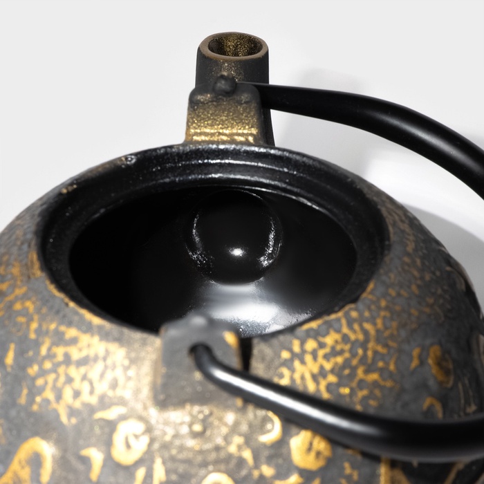 Чайник чугунный с ситом Доляна "Этно", 300 мл.