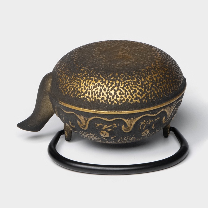 Чайник чугунный с ситом Доляна "Этно", 300 мл.