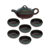 Набор для чайной церемонии "Черепашка", 7 предметов: чайник 150 мл, пиала 50 мл, цвет синий