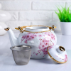 Чайник заварочный «Розовые цветы», 1 л, керамика