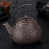 Чайник заварочный 900 мл "Рябь", с металлическим ситом, цвет коричневый