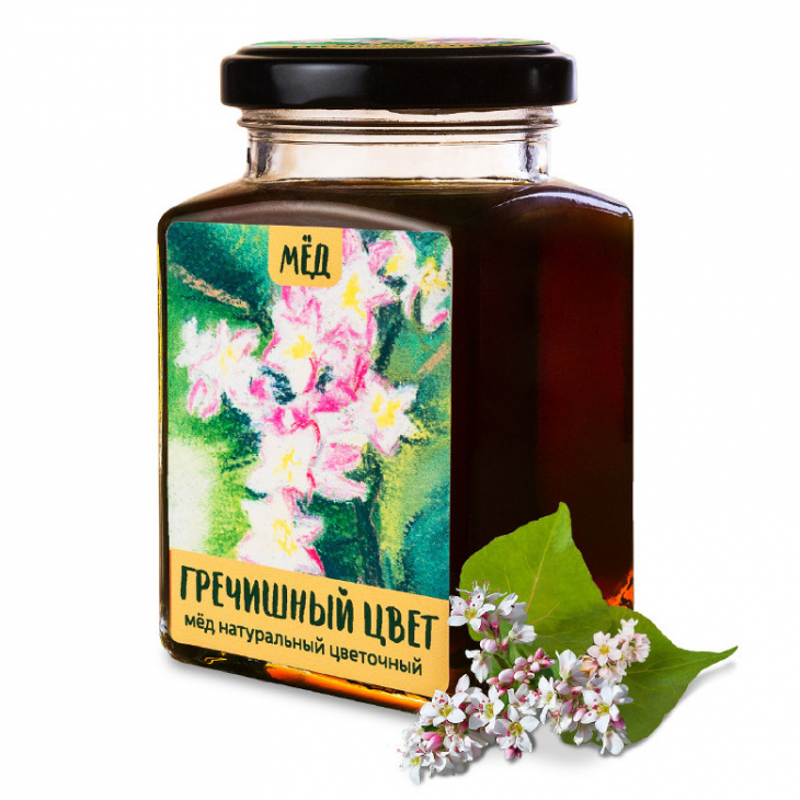 Мед гречишный "Мусихин", 300 гр.