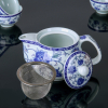 Набор для чайной церемонии "Синий цветок", 5 предметов: чайник 200 мл, чашка 30 мл