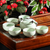 Набор для чайной церемонии "Небо", 7 предметов: чайник 175 мл, 6 пиал 30 мл, цвет бирюзовый
