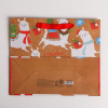 Пакет крафтовый горизонтальный «Лама и подарочки», 27 × 23 × 11.5 см