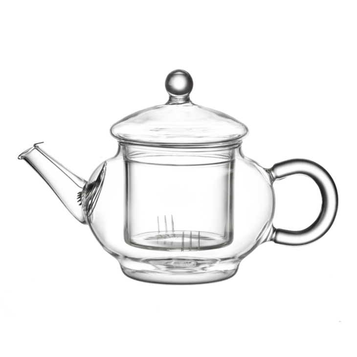 Чайник из жаропрочного стекла с колбой "Ирга", 250 мл.