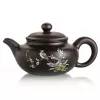 Чайник глиняный черный "Певчий", 230 мл